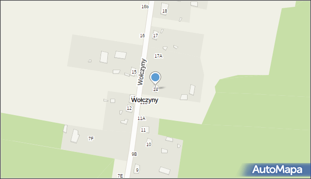 Wołczyny, Wołczyny, 14, mapa Wołczyny