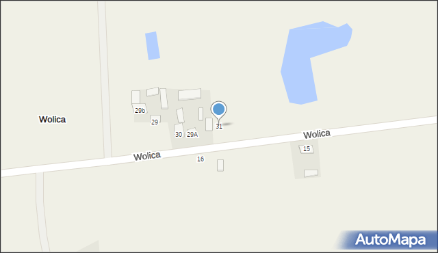 Wolica, Wolica, 31, mapa Wolica