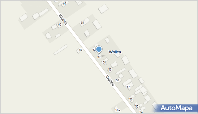 Wolica, Wolica, 61, mapa Wolica