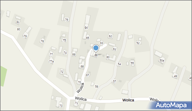 Wolica, Wolica, 66, mapa Wolica