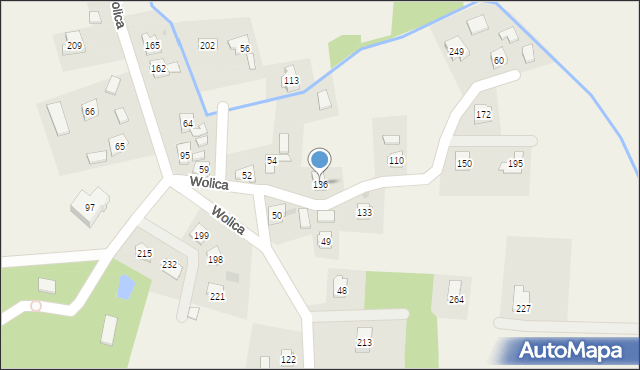 Wolica, Wolica, 136, mapa Wolica