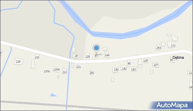 Wolica, Wolica, 87, mapa Wolica