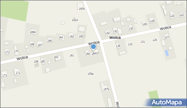 Wolica, Wolica, 157, mapa Wolica
