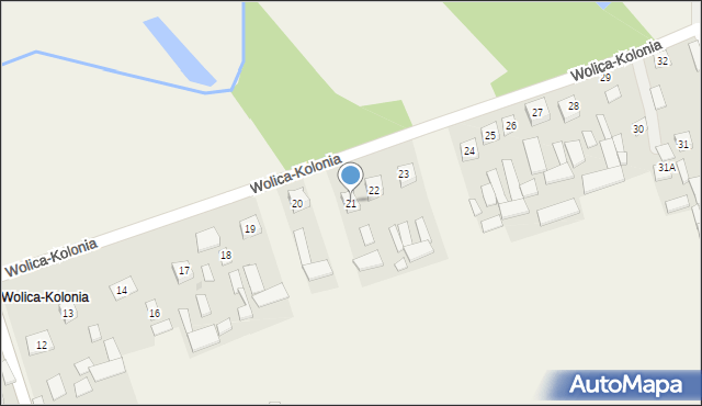 Wolica-Kolonia, Wolica-Kolonia, 21, mapa Wolica-Kolonia