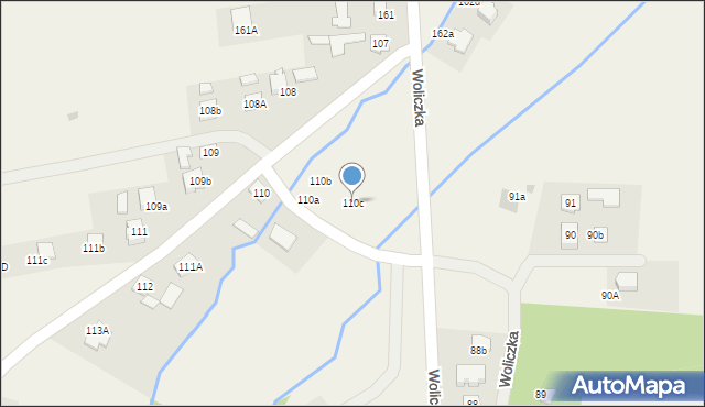 Woliczka, Woliczka, 110c, mapa Woliczka