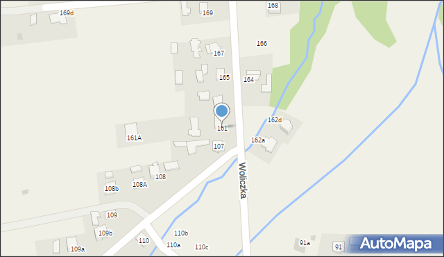 Woliczka, Woliczka, 161, mapa Woliczka