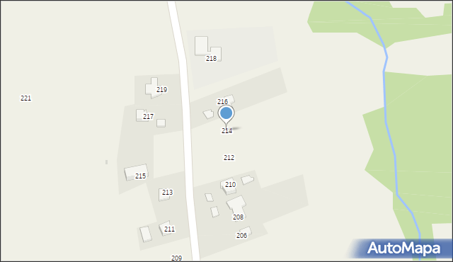 Woliczka, Woliczka, 214, mapa Woliczka