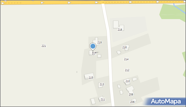 Woliczka, Woliczka, 217, mapa Woliczka