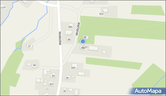 Woliczka, Woliczka, 88a, mapa Woliczka