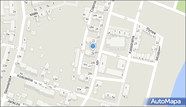 Wolin, Wojska Polskiego, 24, mapa Wolin