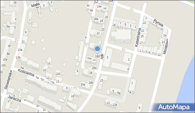 Wolin, Wojska Polskiego, 24b, mapa Wolin