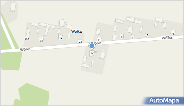 Wólka, Wólka, 12, mapa Wólka