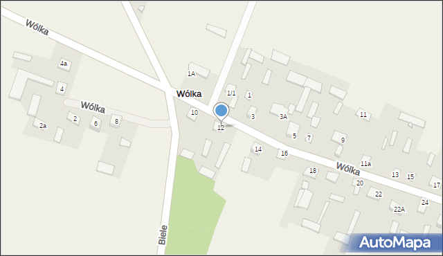 Wólka, Wólka, 12, mapa Wólka