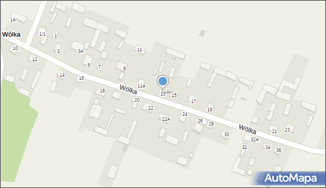 Wólka, Wólka, 13, mapa Wólka