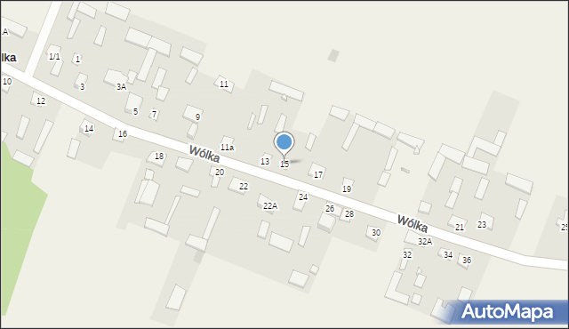Wólka, Wólka, 15, mapa Wólka