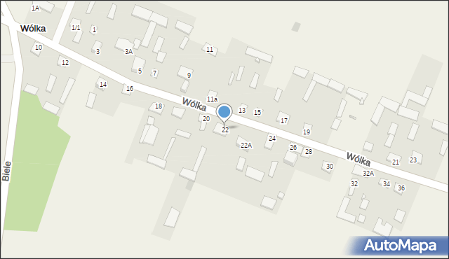 Wólka, Wólka, 22, mapa Wólka