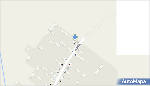 Wólka, Wólka, 43, mapa Wólka