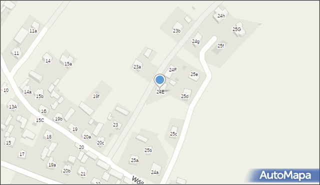 Wólka, Wólka, 24E, mapa Wólka