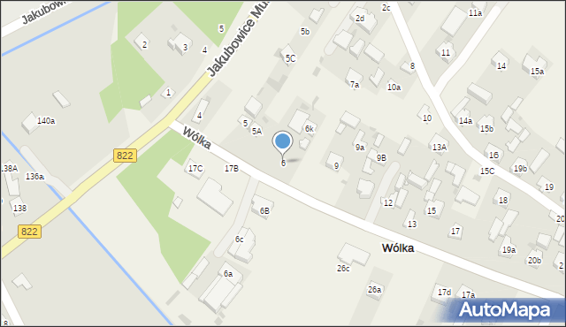 Wólka, Wólka, 6, mapa Wólka