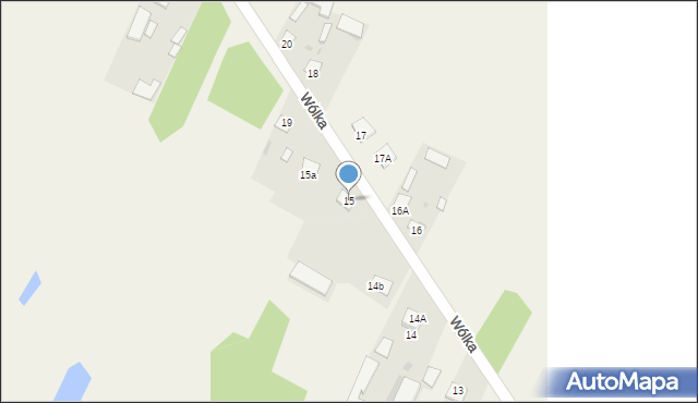 Wólka, Wólka, 15, mapa Wólka