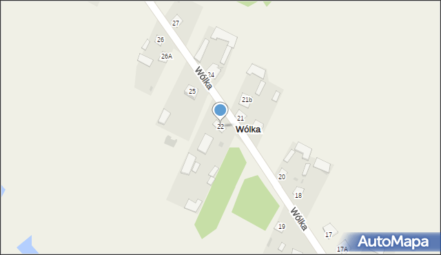 Wólka, Wólka, 22, mapa Wólka