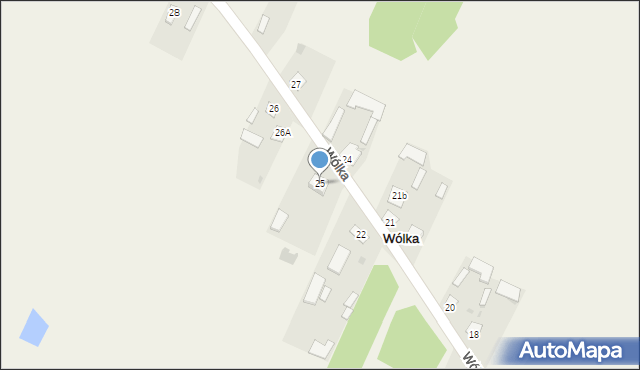 Wólka, Wólka, 25, mapa Wólka