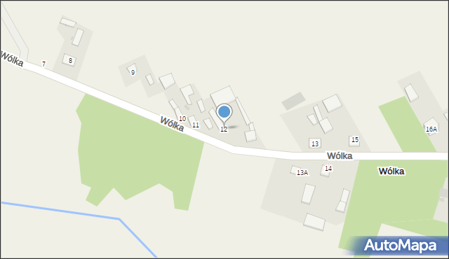 Wólka, Wólka, 12, mapa Wólka