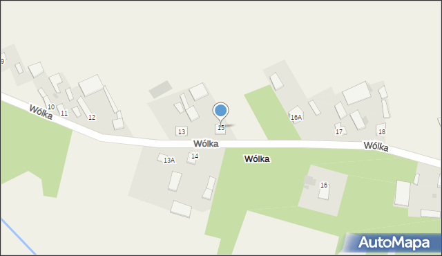 Wólka, Wólka, 15, mapa Wólka