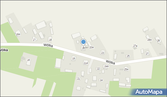 Wólka, Wólka, 20, mapa Wólka