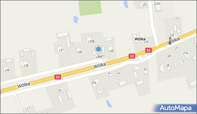 Wólka, Wólka, 135A, mapa Wólka