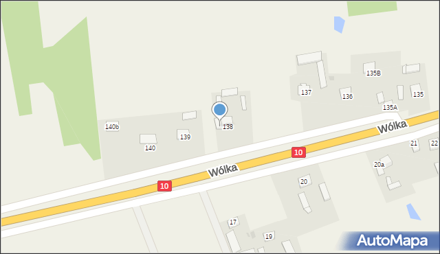 Wólka, Wólka, 138a, mapa Wólka