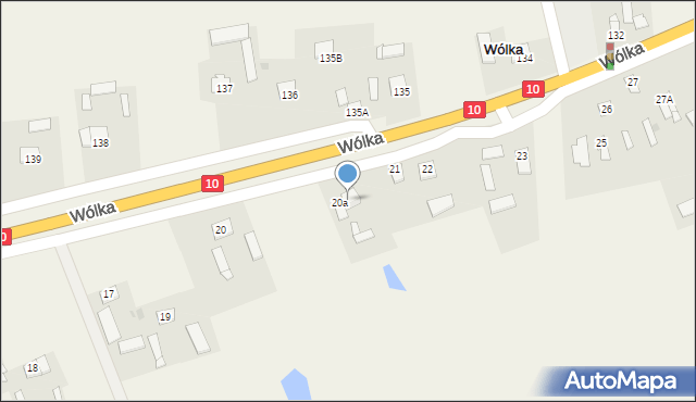 Wólka, Wólka, 20b, mapa Wólka