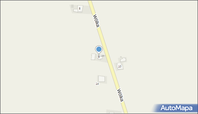 Wólka, Wólka, 9, mapa Wólka