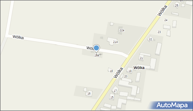 Wólka, Wólka, 19a, mapa Wólka
