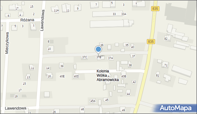 Wólka Abramowicka, Wólka Abramowicka, 37B, mapa Wólka Abramowicka