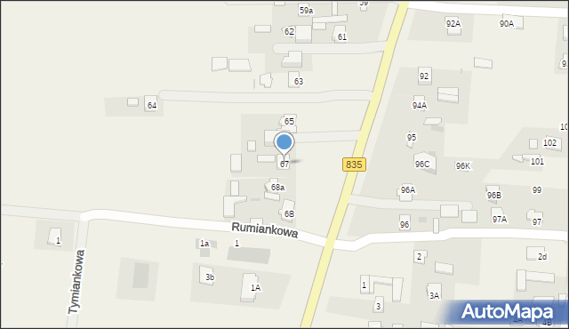 Wólka Abramowicka, Wólka Abramowicka, 67, mapa Wólka Abramowicka