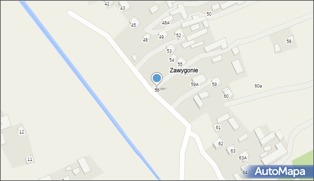 Wólka Abramowska, Wólka Abramowska, 56, mapa Wólka Abramowska