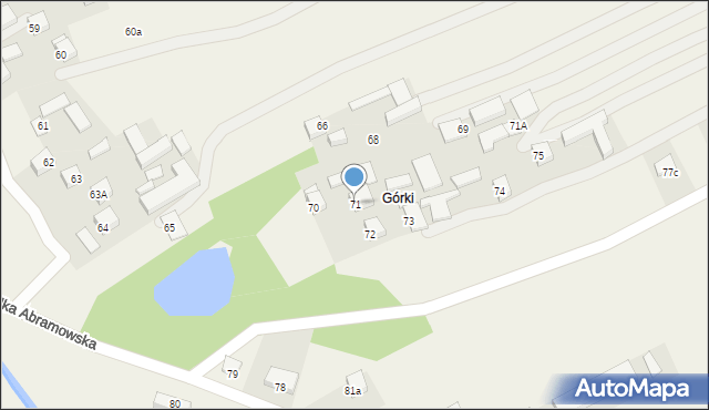 Wólka Abramowska, Wólka Abramowska, 71, mapa Wólka Abramowska