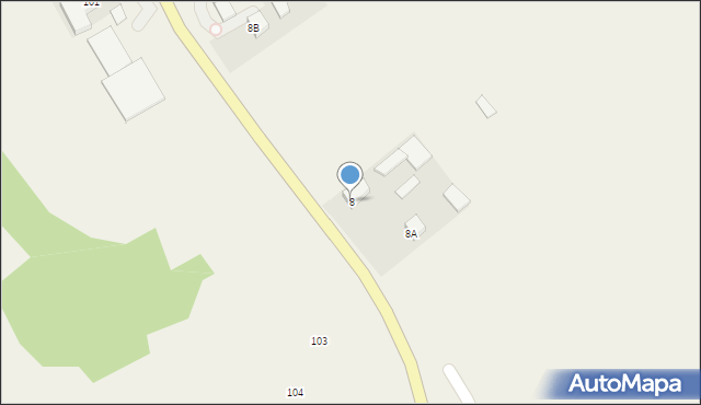 Wólka Abramowska, Wólka Abramowska, 8, mapa Wólka Abramowska