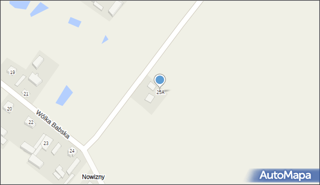 Wólka Babska, Wólka Babska, 25A, mapa Wólka Babska