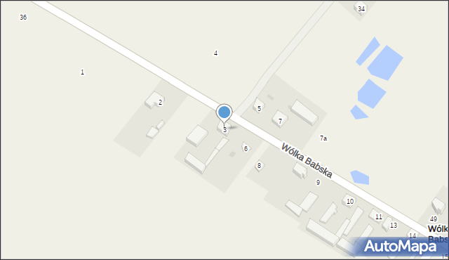 Wólka Babska, Wólka Babska, 3, mapa Wólka Babska