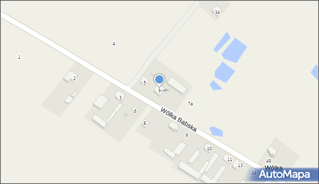Wólka Babska, Wólka Babska, 7, mapa Wólka Babska
