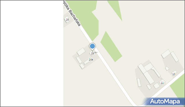 Wólka Bachańska, Wólka Bachańska, 14, mapa Wólka Bachańska