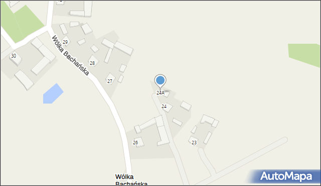 Wólka Bachańska, Wólka Bachańska, 24A, mapa Wólka Bachańska