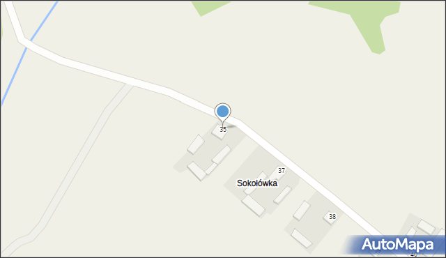 Wólka Bachańska, Wólka Bachańska, 35, mapa Wólka Bachańska