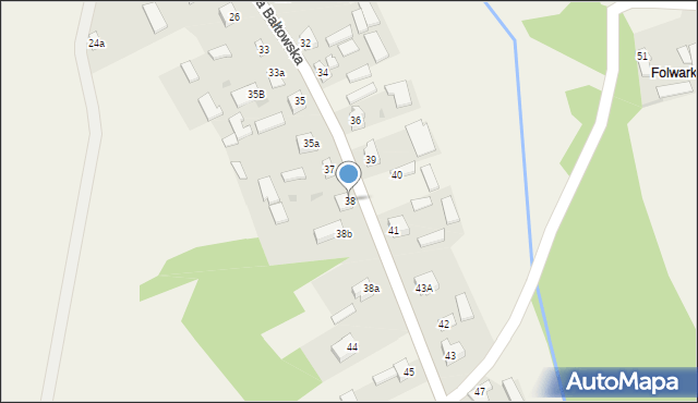 Wólka Bałtowska, Wólka Bałtowska, 38, mapa Wólka Bałtowska