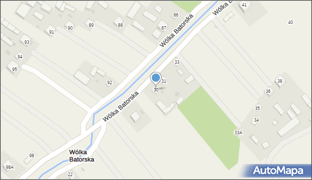 Wólka Batorska, Wólka Batorska, 30, mapa Wólka Batorska