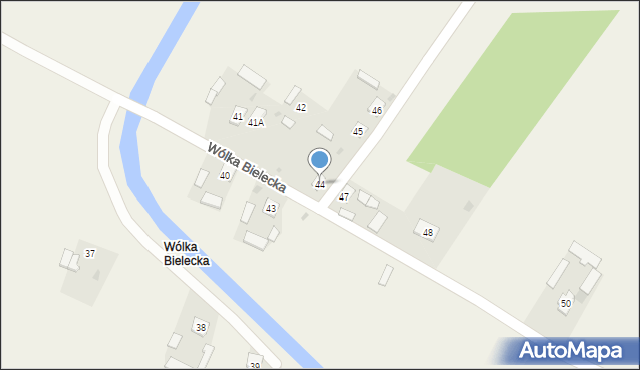 Wólka Bielecka, Wólka Bielecka, 44, mapa Wólka Bielecka