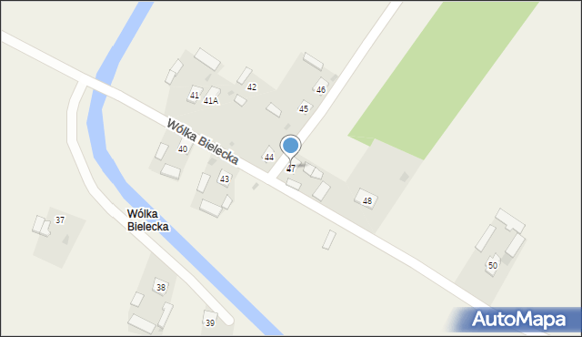 Wólka Bielecka, Wólka Bielecka, 47, mapa Wólka Bielecka
