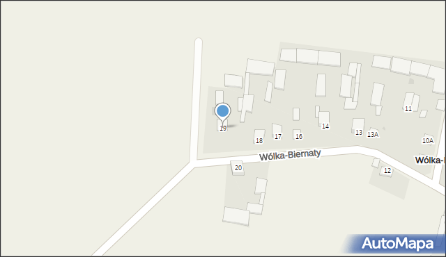 Wólka-Biernaty, Wólka-Biernaty, 19, mapa Wólka-Biernaty